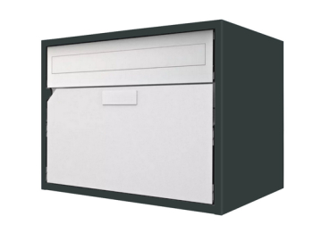 Briefkasten Huber Aluminium 300/400 Anthrazitgrau RAL 7016